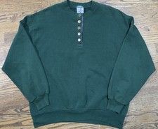 Vintage Jerzees Sweatshirt Mens Large Green Classic Sweater Pullover USA 90s picture