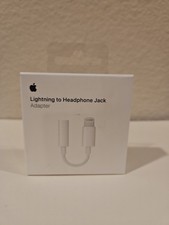 Genuine Apple Lightning to 3.5mm Headphone Jack Adapter MMX62AM/A OEM White picture