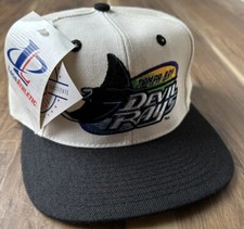 Vintage 90s Logo Athletic Tampa Bay Devil Rays Snapback Hat MLB NWT NEW Cap Wool picture