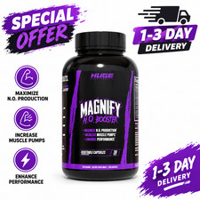 Huge Supplements Magnify Pump Pills Nitric Oxide Booster 180 Capsules picture