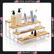 Bamboo 4 Tier Organizer for Kitchen & Bathroom Countertops picture