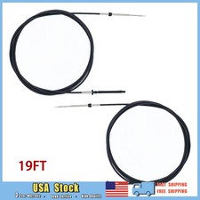 19FT Throttle Shift Remote Control Cable Fits 1979-1994 Johnson Evinrude Snap-In picture