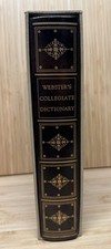 Webster's Seventh New Collegiate Dictionary Gift Quality Leather with Slipcase picture