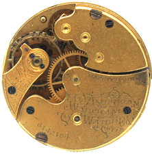 1893-1894 WALTHAM POCKET WATCH MOVEMENT 6142154 GRADE 60 0s 7j (QR2) picture