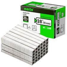 meite 20 Gauge 304 Stainless Steel Upholstery Staples 1/2-Inch Crown 50-type picture