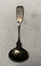 Antique WM Root Eagle Coin Silver Spoon 6in 19th C American Collectible picture