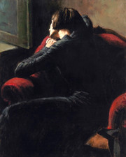 Fabian Perez Rojo Sillon Hand Textured Limited Edition AP 1/35 Canvas signed COA picture