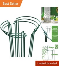 Weather-Resistant 6 Pack Plant Support Cages for Bushy Plants - 10