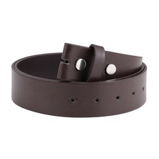 Falari Replacement One Piece Leather Belt Strap Without Buckle Snap Strap 3.8cm picture
