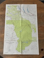 Vintage 1963 Snoqualmie National Forest Map Washington Mount Rainier USFS picture