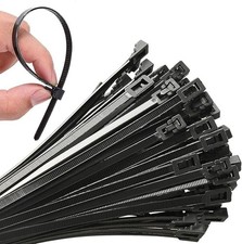 100Pcs Reusable18 Inch Heavy Duty Industrial Zip Toes,Releasable Black Cable Tie picture