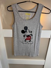 Vintage Disney Mickey Mouse Gray Sleeveless Tank Top M picture