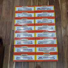 16 Mantua HO Santa Fe Dual Lighted Aluminum Streamliner Cars NOS Sealed 1979 picture