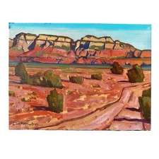 Original Western Landscape Painting Sedona Arizona Signed 12x16 Art Gift picture