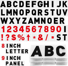 300 Pcs Sign Letter Printed on Marquee Flexible, 8'', 9'' picture