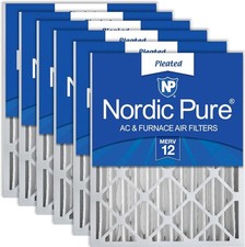 Nordic Pure 20x20x4  Pleated MERV 12 Air Filters 6 Pack (809G) picture