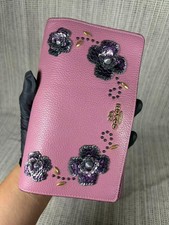 COACH HAYDEN FOLDOVER CROSSBODY CLUTCH WITH LEATHER SEQUIN APPLIQUE 31837 picture