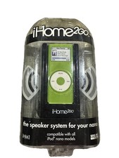 iHome 2GO iHM1 Speaker System 4 Nano Stereo Sound RARE Black 2006 US picture