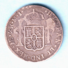 Peru. 1782-MI 2 Reales..  VG/F - Lima Mint picture