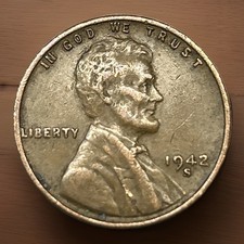 VF 1942 S Lincoln Wheat Cent picture