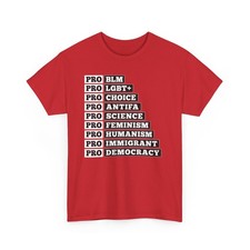 Pro BLM LGBT+ Choice Antifa Statement Tee Political Activism Shirt Liberal Tops picture
