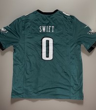 Nike D’Andre Swift Phildelphia Eagles NFL Jersey #0 Mens XXL Football Green NWT picture
