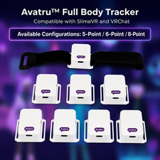AVATRU SlimeVR Compatible Full-Body Trackers for VRChat SteamVR LSM6DSV w/Straps picture