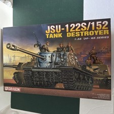 Dragon DML 1/35 JSU-122S/152 Tank Destroyer Kit 6047 Open Box WWII Soviet picture