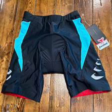 Castelli Men's Padded Cycling Compression Shorts Black/Blue medium 32 in Waist picture