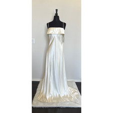 Reformation Wedding Dress Sz 10 Jovie ivory Silk Bridal Gown Romantic picture