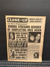 1974 June 3rd National Close-Up Newspaper, Barbra Streisand, Hugh Hefner (10U) picture