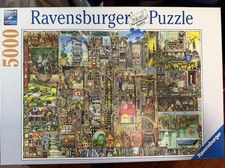 Ravensburger Bizarre Town By Colin Thompson 5000 Piece Puzzle WITH POSTER 60x40 picture