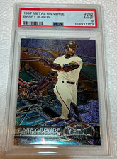 1997 SkyBox Metal Universe Barry Bonds #242 San Francisco Giants  PSA - 9 picture