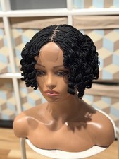 Micro twist braided wig. It is made on a closure picture