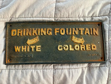 Vintage Cast Iron Drinking Fountain Advertising Sign Wall Mounted MPN 1147-40 picture