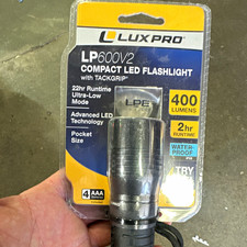 LUXPRO LP600V2 400 Lumens LED Flashlight IPX6 Waterproof w/ Wrist Strap, 4 AAA picture