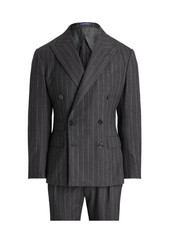 Ralph Lauren Purple Label Kent Pinstripe Double-Breasted Grey 56 IT 46 UK £3,950 picture