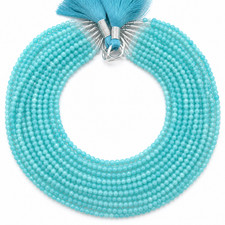 Natural Amazonite 4mm Faceted Bead Genuine Green Gemstone Strand for Jewelry picture