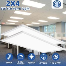2Pack - 40 Pack 2x4 FT LED Flat Panel Light Drop Ceiling Office Fixture, 8400 LM picture