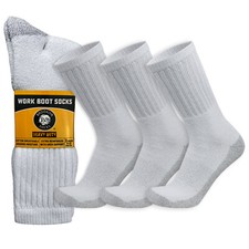 Men's Heavy Duty Steel Toe Work Crew Socks (US Shoe Size 10-12) picture