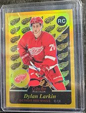 2015-16 OPC O-Pee-Chee Platinum Dylan Larkin Retro Gold Rainbow Rookie RC R90  picture