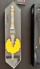 Timex T80 x PAC-MAN Digital Watch TW2U31900 Stainless Steel Indiglo COMPLETE Box picture