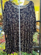 Vikki Vi Women's Plus Size 3X Black Floral Pattern Dress picture