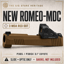 3.1 SIG Sauer P365 / 365x Slide ROMEO-MDC 3 MOA Optic SORMDC30  NEW OEM COYOTE picture