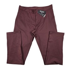 Rhone Commuter Pants Mens 33x32 Red Slim Flex-Knit Performance Casual Chinos NWT picture