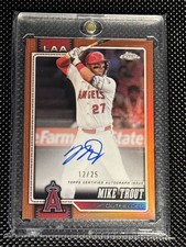 2026 Topps Chrome Autographs Mike Trout #CA-MT Orange  /25 (AU) picture