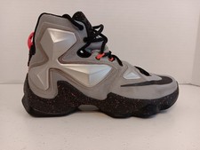 Nike LeBron 13 Lava Shoes Mens  8.5  Basketball 807219-003 Rubber City Sneaker picture
