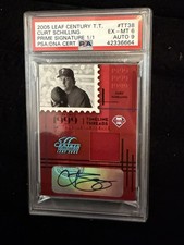 2005 Leaf Century Curt Schilling 1/1 Game-Used Patch PSA 6 Prime Signature picture