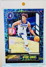 🔥RARE HARD TO FIND 2020-21 Panini Playbook BLUE PLASMA  ANTHONY EDWERDS (RC)🔥 picture