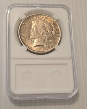 1924 $1 Peace Silver Dollar - Original Toning  picture